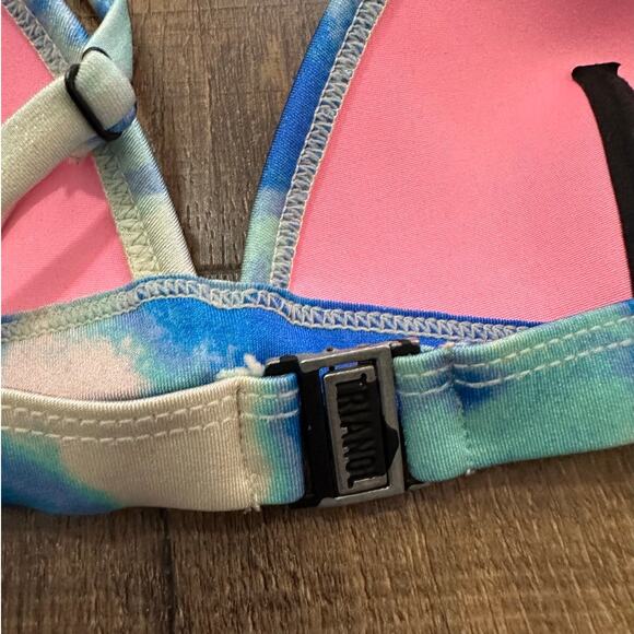 Triangl Blue White Tie Dye Bikini Set Women’s Swimwear Size Small - Picture 7 of 10